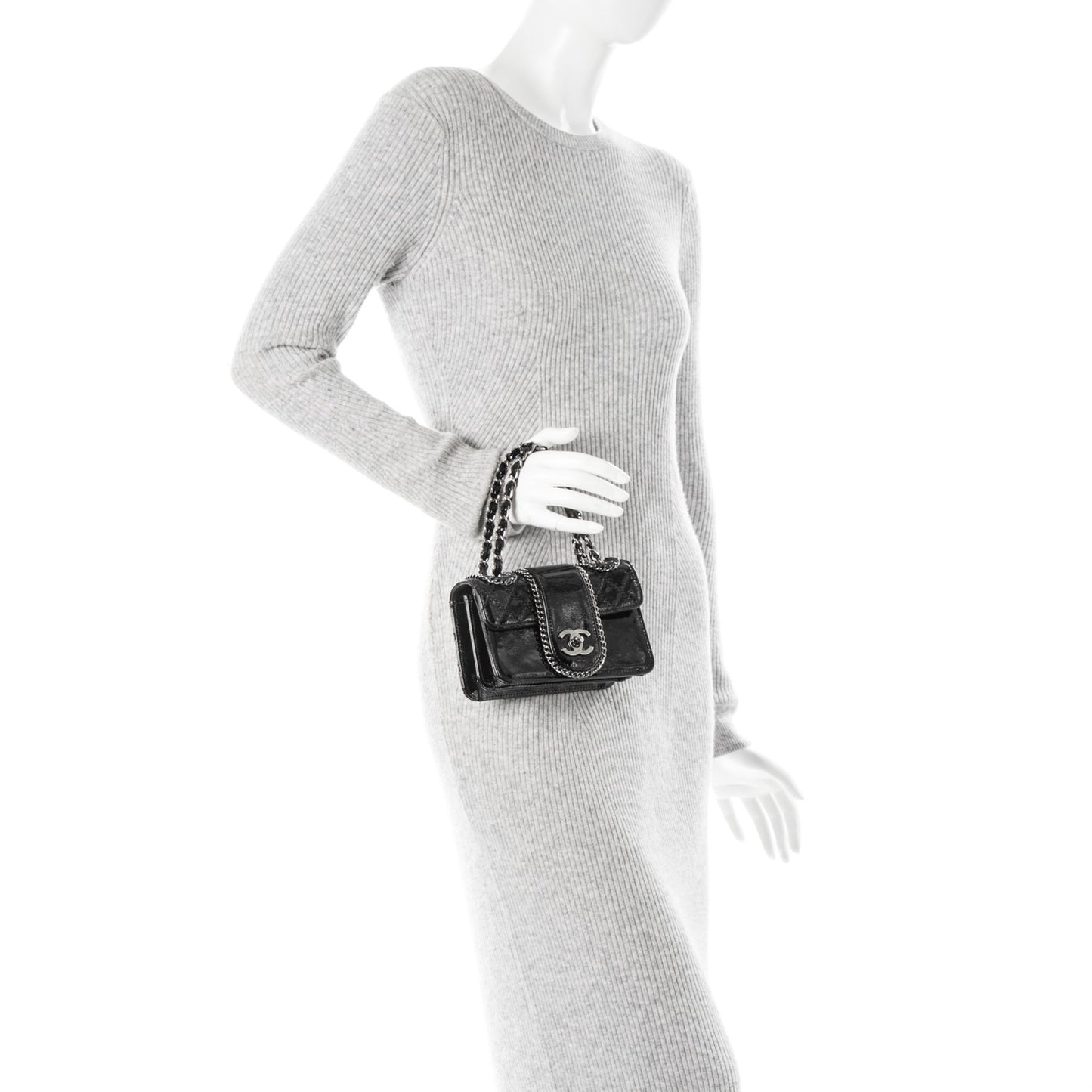 Patent Mini Madison Flap Black
