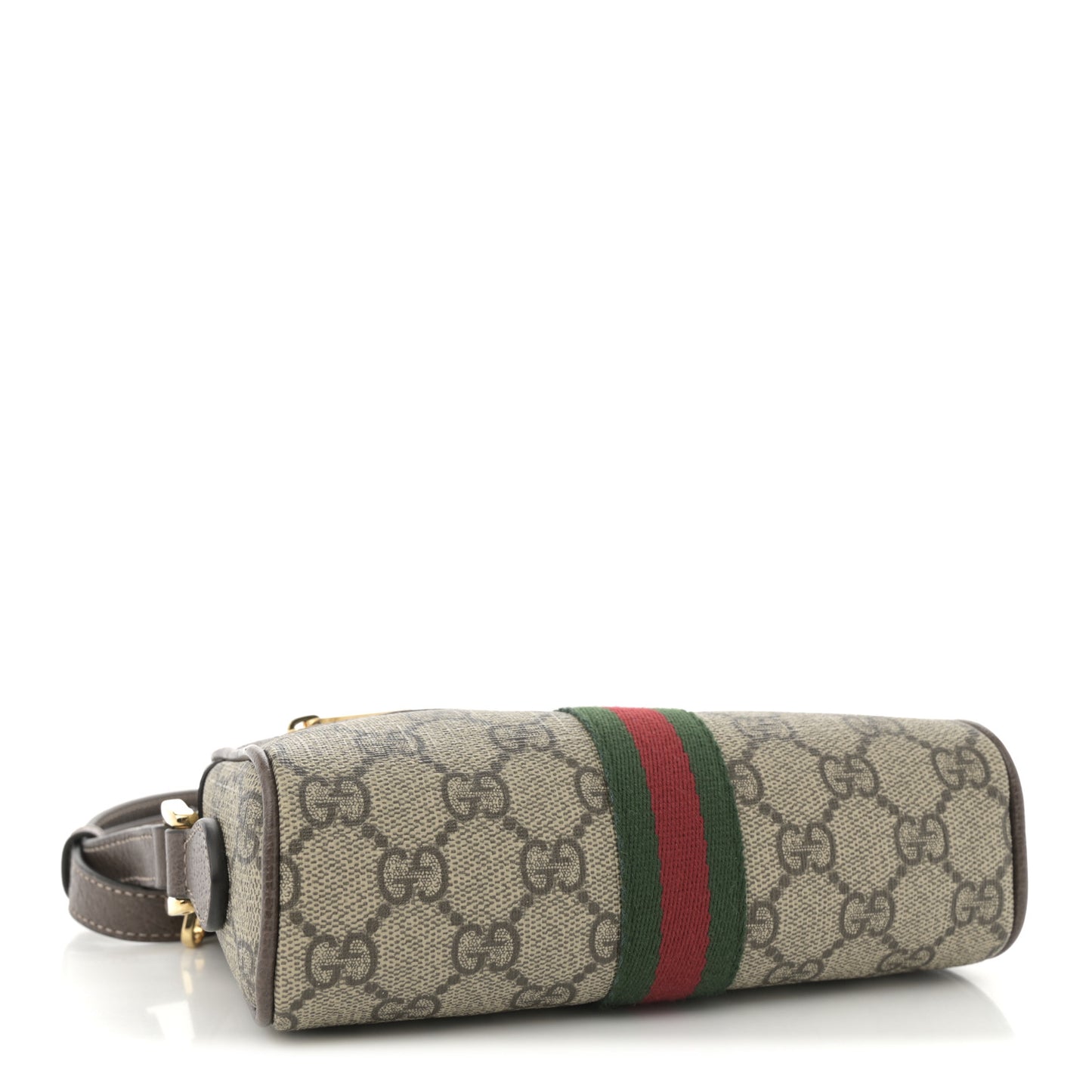 GG Supreme Monogram Web Mini Ophidia Shoulder Bag Brown