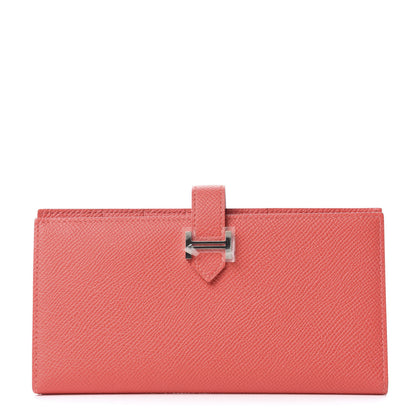 Hermes Epsom Bearn Gusset Wallet Rose Jaipur 1 of 7
