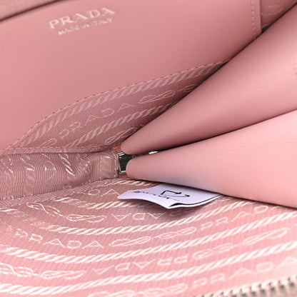 Prada Satin Crystal Mini Triangle Crossbody Pouch Alabastro 6 of 13