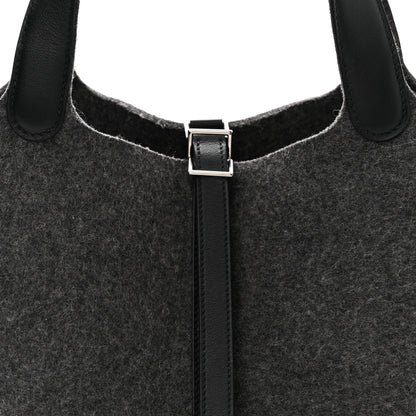 Hermes Feutre Swift Picotin Lock 22 MM Gris Moyen Black 8 of 11