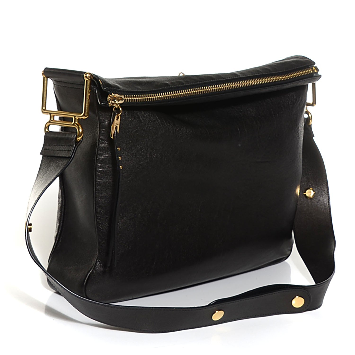 Chloe Sheepskin Vanessa Chain Shoulder Bag Black 3 of 8
