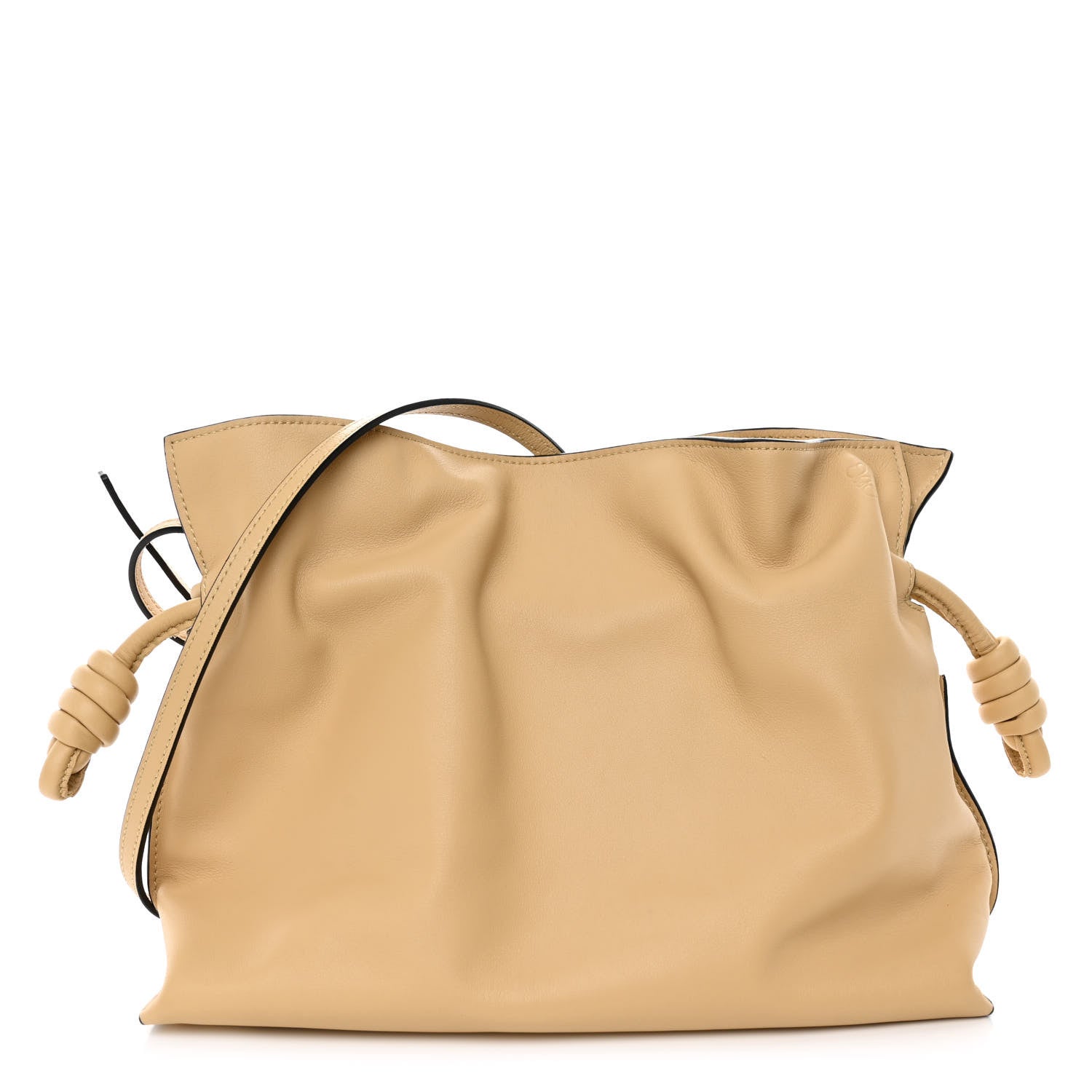 Loewe Nappa Flamenco Knot Clutch Dark Butter 1 of 9