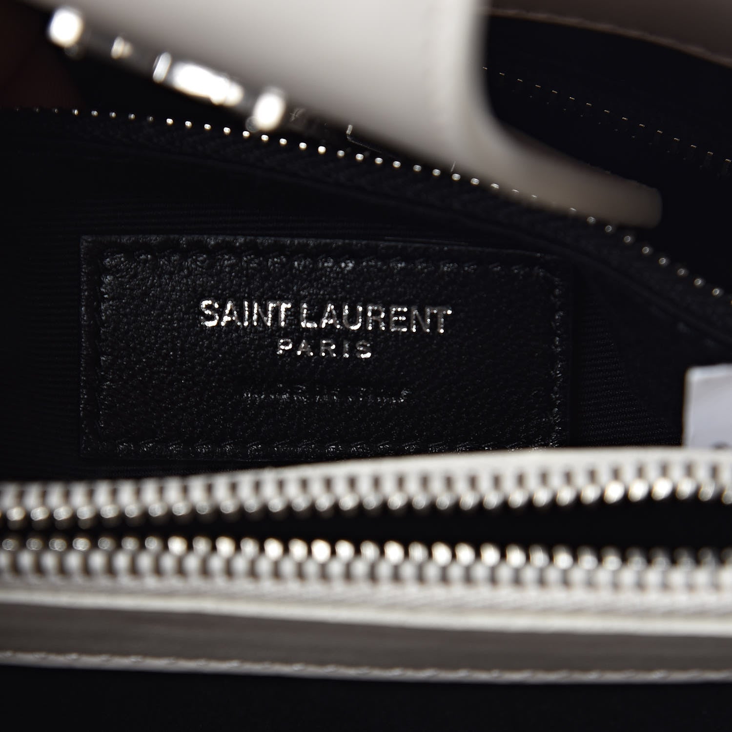 Saint Laurent Calfskin Y Quilted Monogram Small Loulou Shopper Cream Souffle 8 of 12