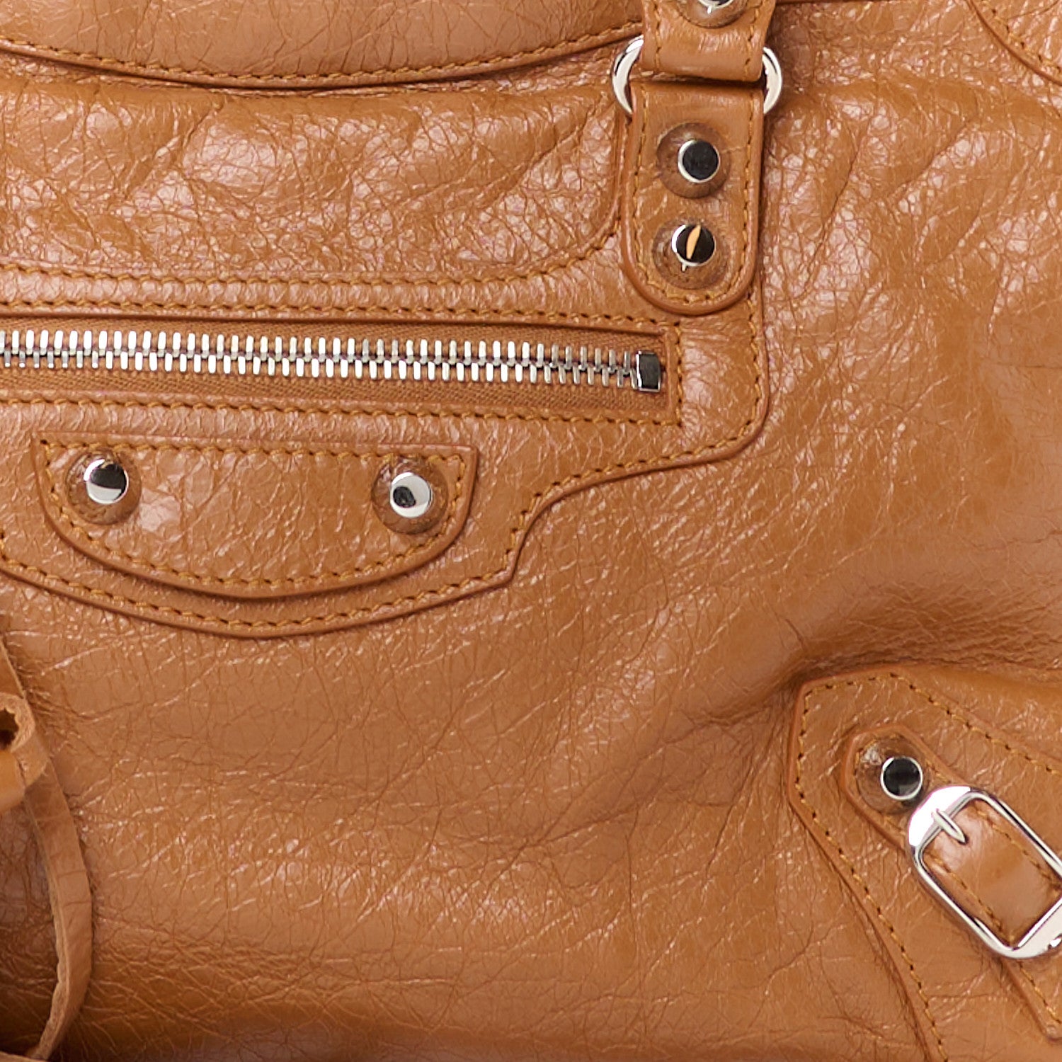 Balenciaga Agneau Classic Silver Hardware S City Camel 9 of 11