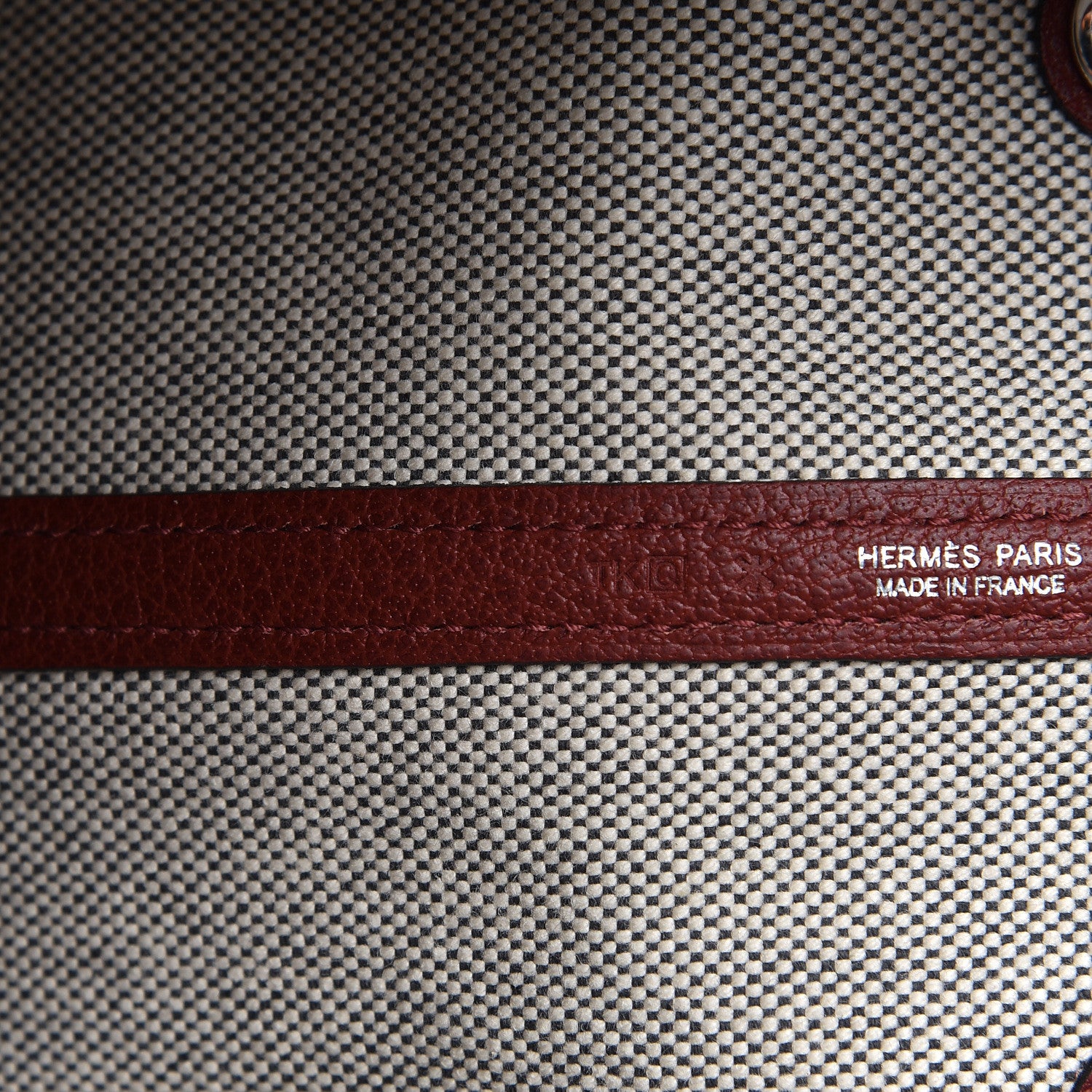 Hermes Toile H Buffle Gala Garden Party 36 MM Tote Rouge H 9 of 10