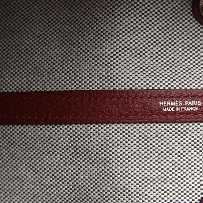 Hermes Toile H Buffle Gala Garden Party 36 MM Tote Rouge H 9 of 10