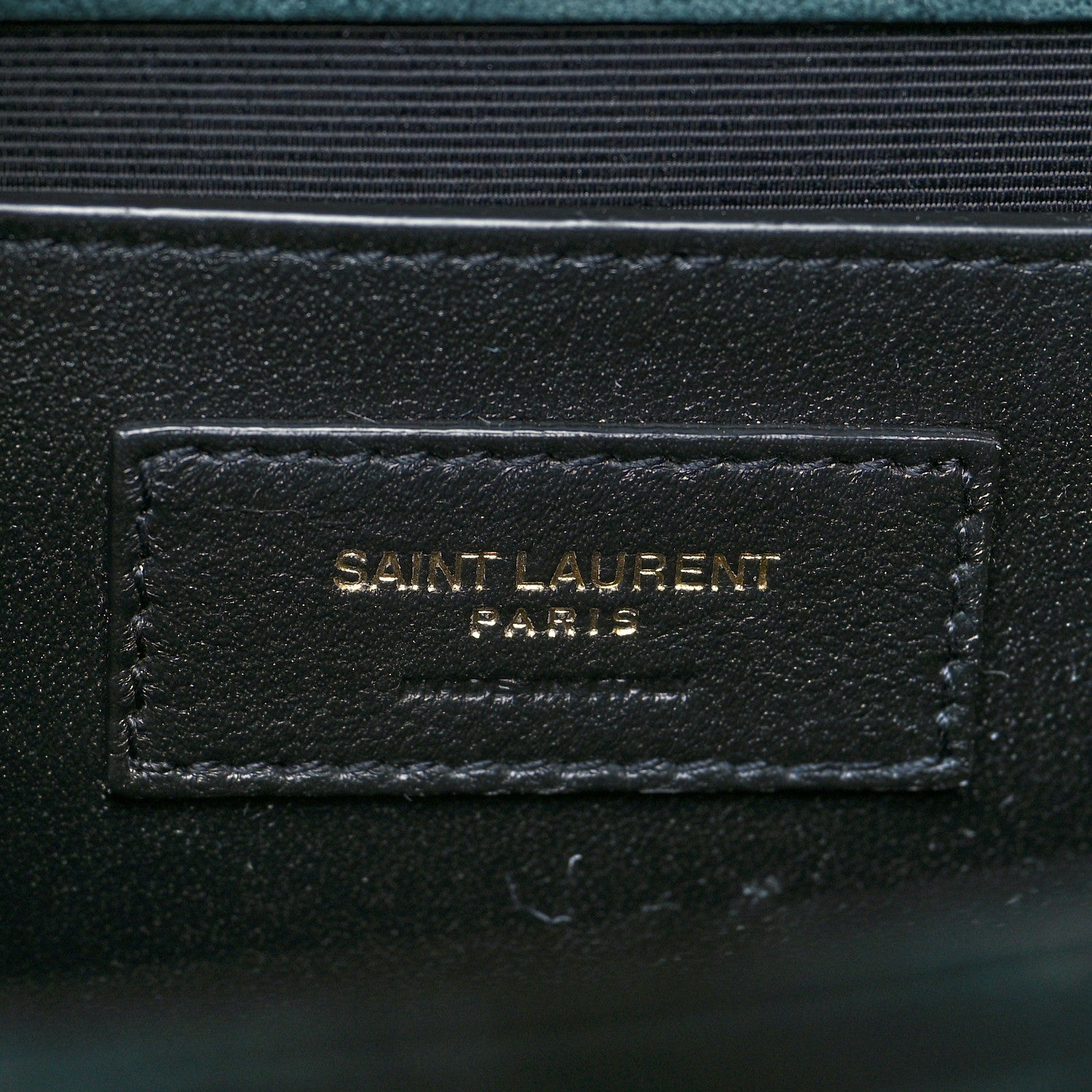 Saint Laurent Suede Mixed Matelasse Triquilt Medium Monogram Envelope Satchel Algae 6 of 11