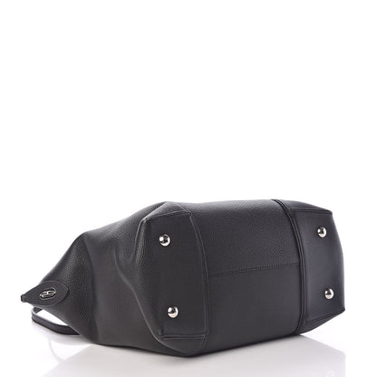 Louis Vuitton Veau Cachemire Soft Lockit MM Black 4 of 20