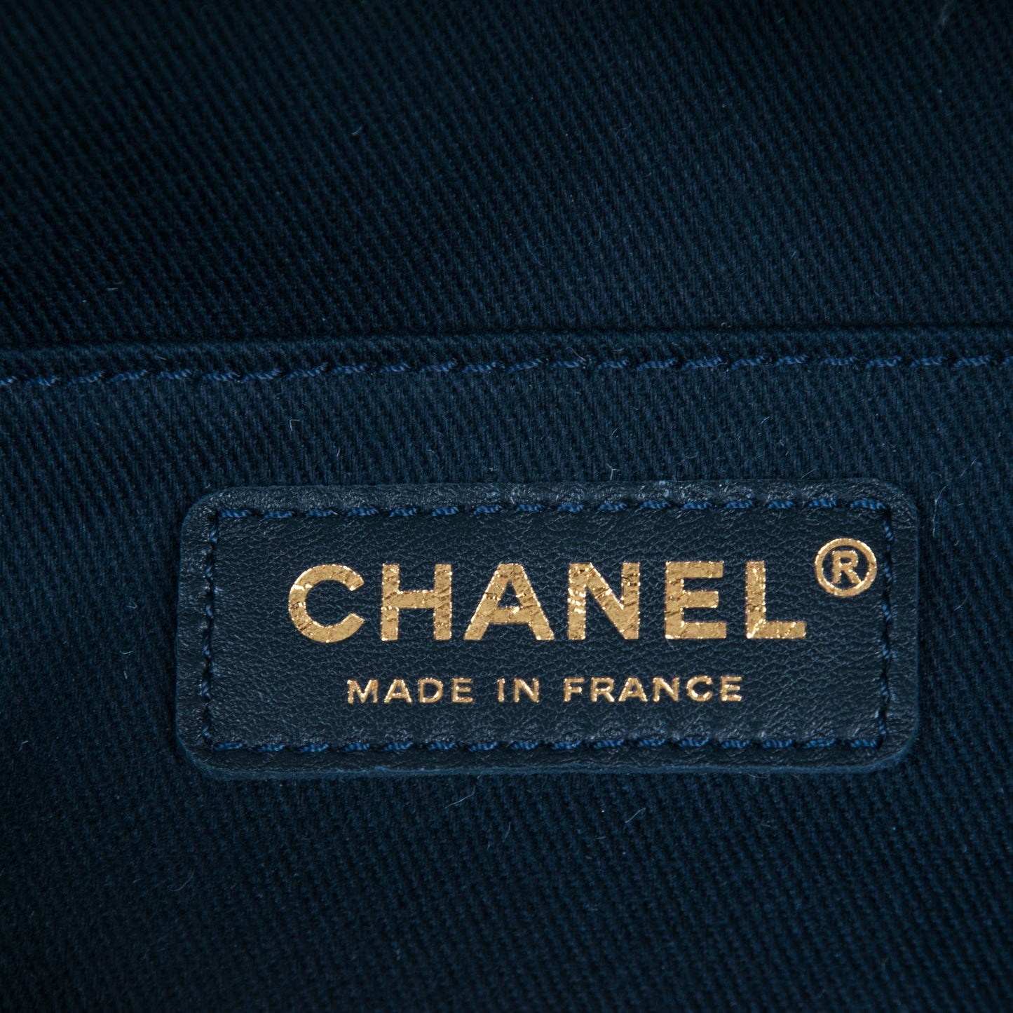 Caviar Stitched Zip and Carry Fanny Pack Navy Blue