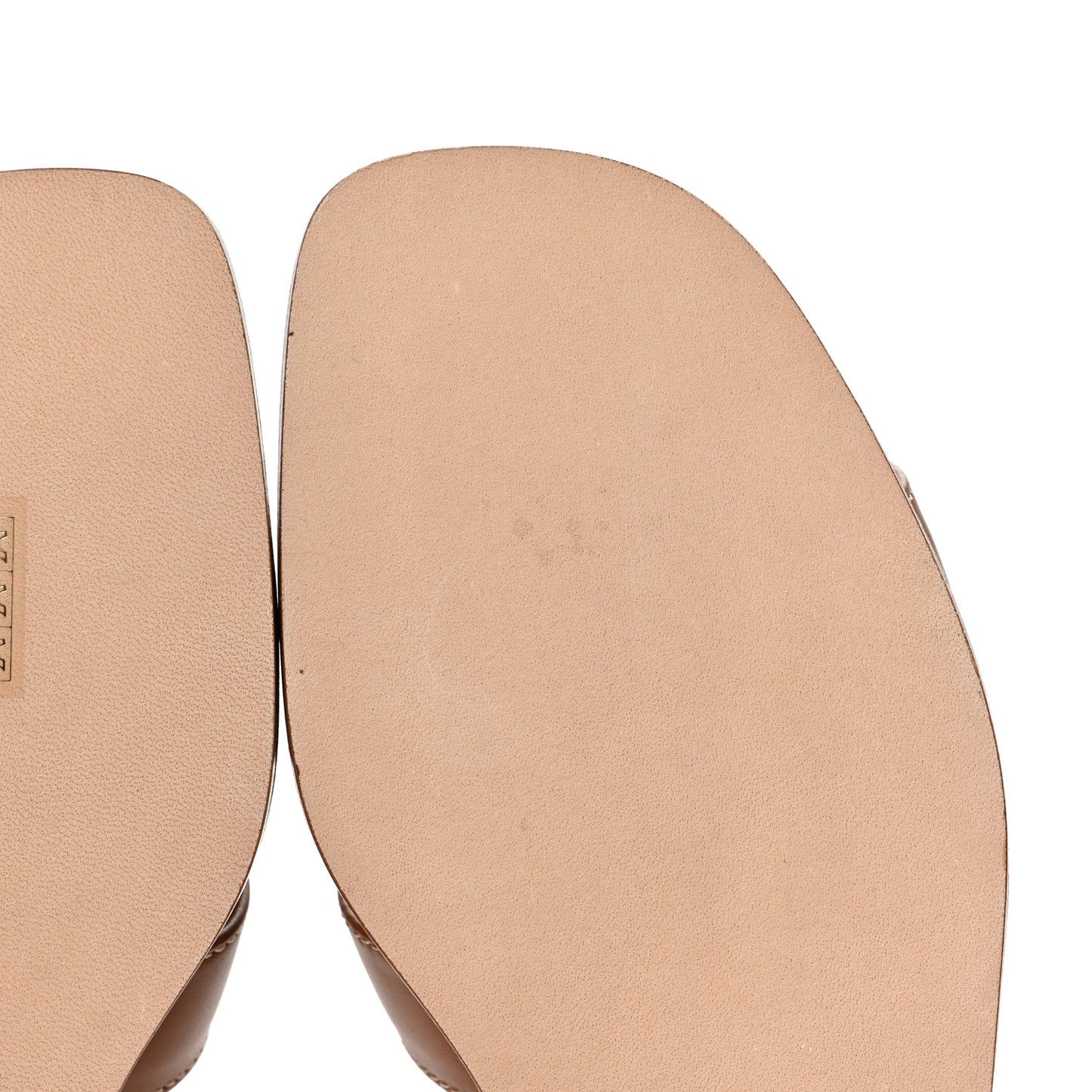Box Calfskin Oran Sandals 37 Gold