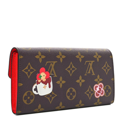 Louis Vuitton Monogram Candy Factory Sarah Wallet Candy Red 3 of 9