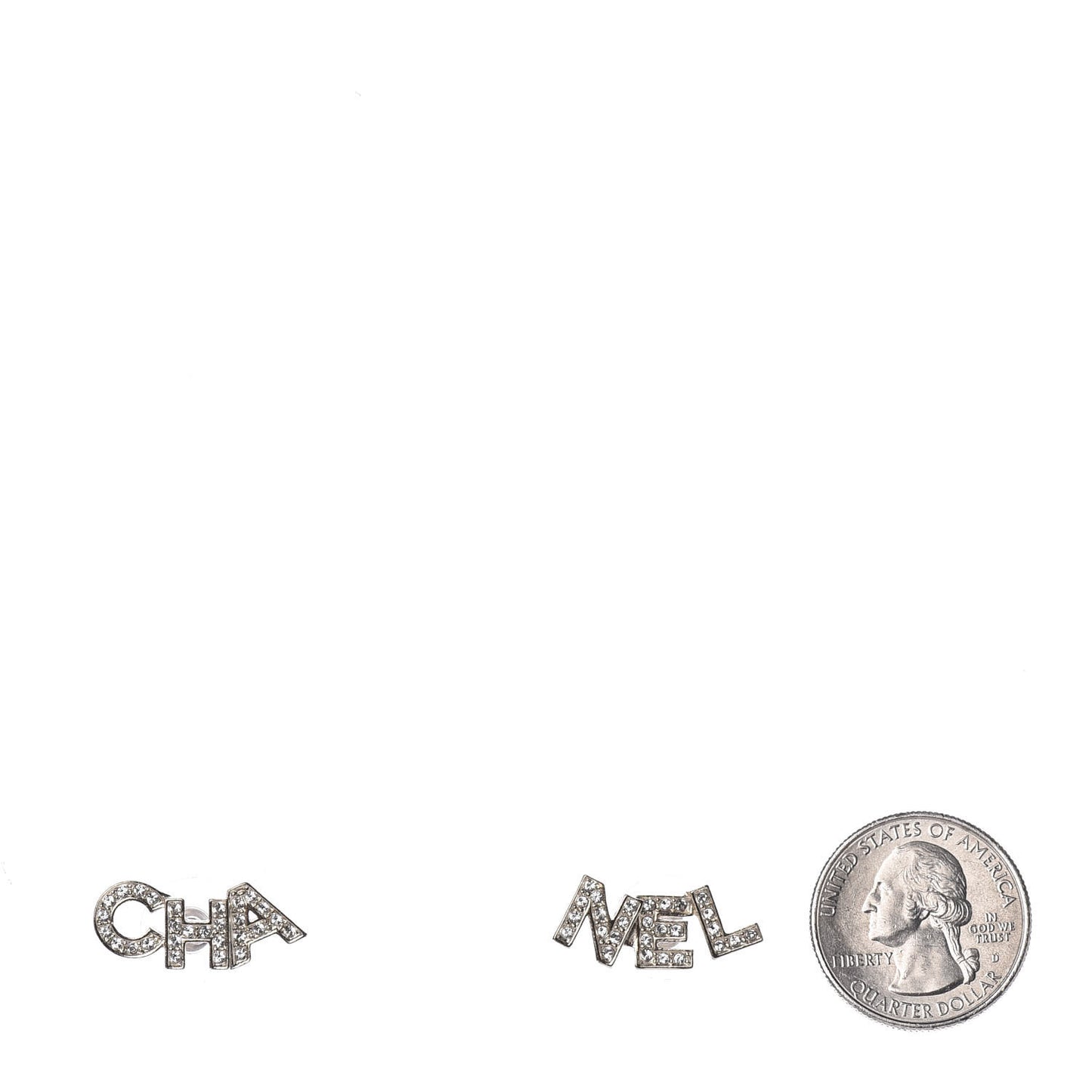 Crystal Pearl Signature Stud Earrings Gold