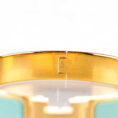 Hermes Enamel Narrow Clic Clac H Bracelet GM Jade 4 of 4