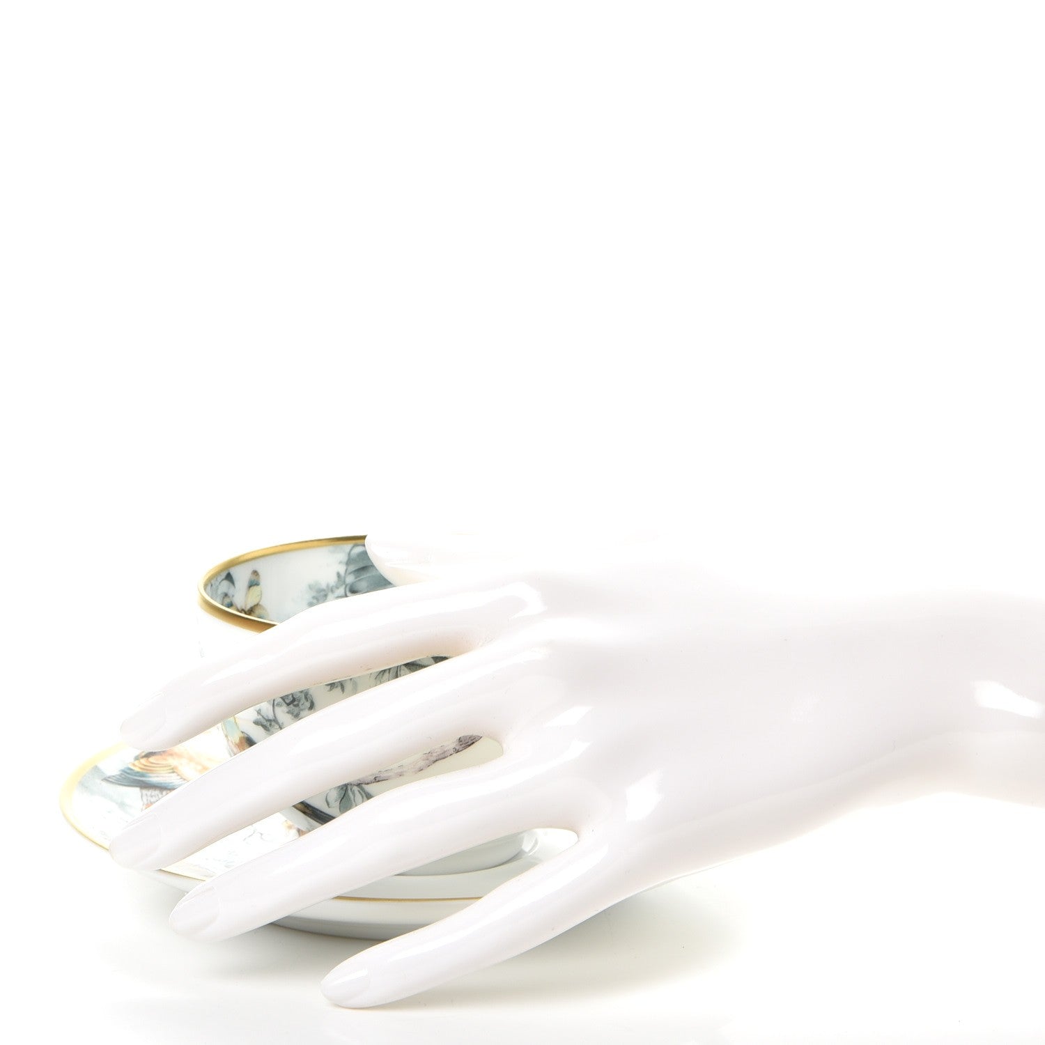 Hermes Porcelain Carnets d'Equateur Tea Cup and Saucer 2 of 11