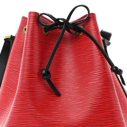 Louis Vuitton Epi Petit Noe Red Black 7 of 10