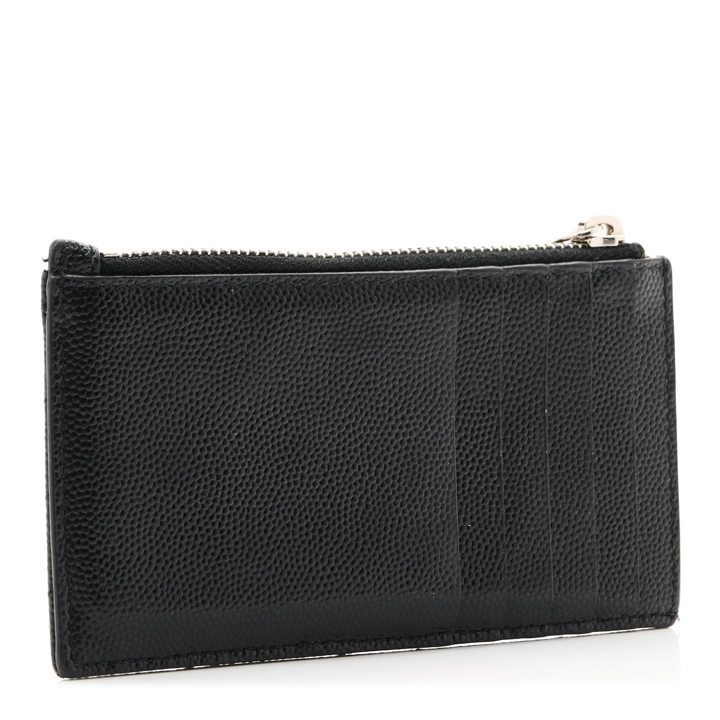 Monogram Grain de Poudre 5 Fragments Zip Pouch Card Holder Black