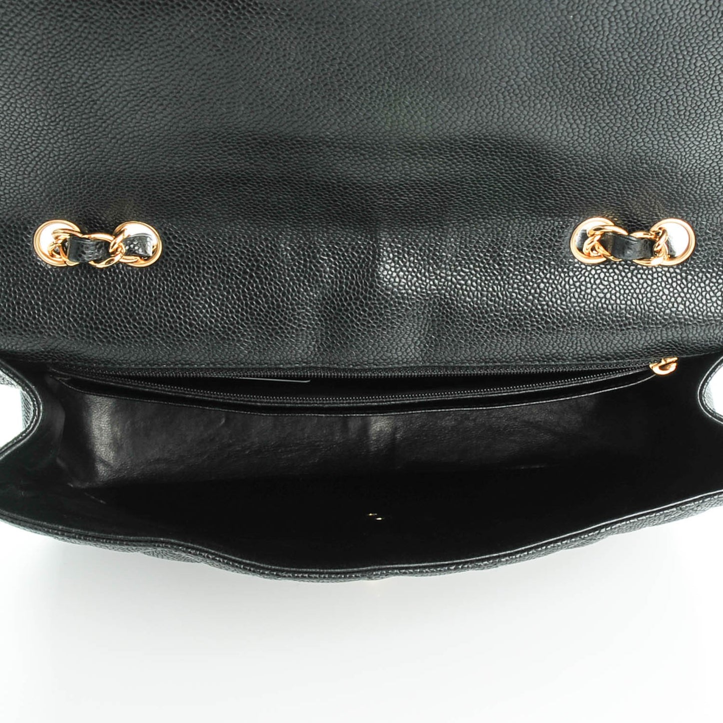 Caviar Quilted Jumbo Single Flap Black