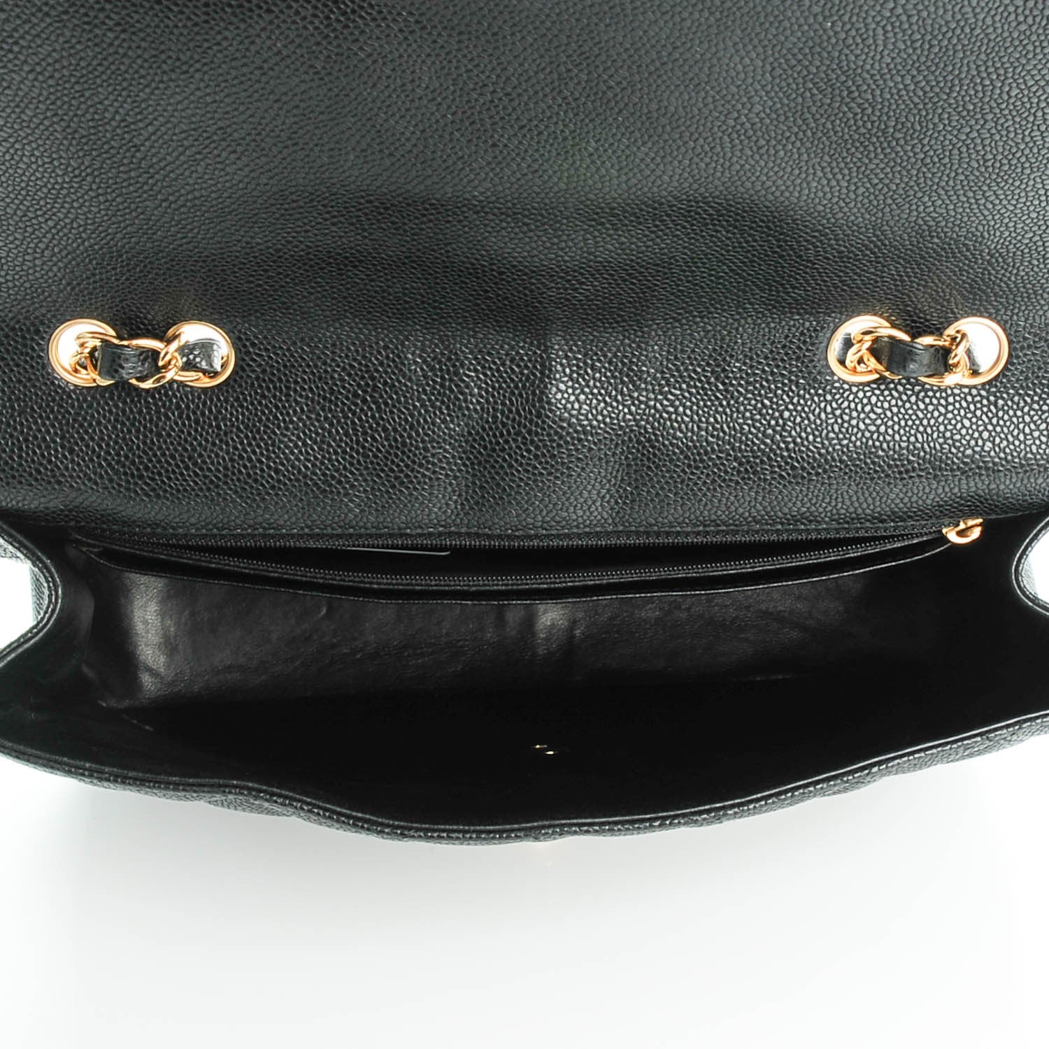 Chanel Caviar Quilted Jumbo Single Flap Black 5 of 8