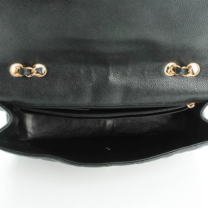 Chanel Caviar Quilted Jumbo Single Flap Black 5 of 8