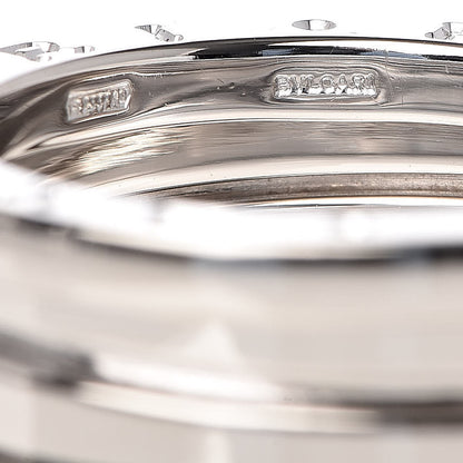 Bulgari 18K White Gold B.Zero1 Two-Band Ring 50 5.25 7 of 7