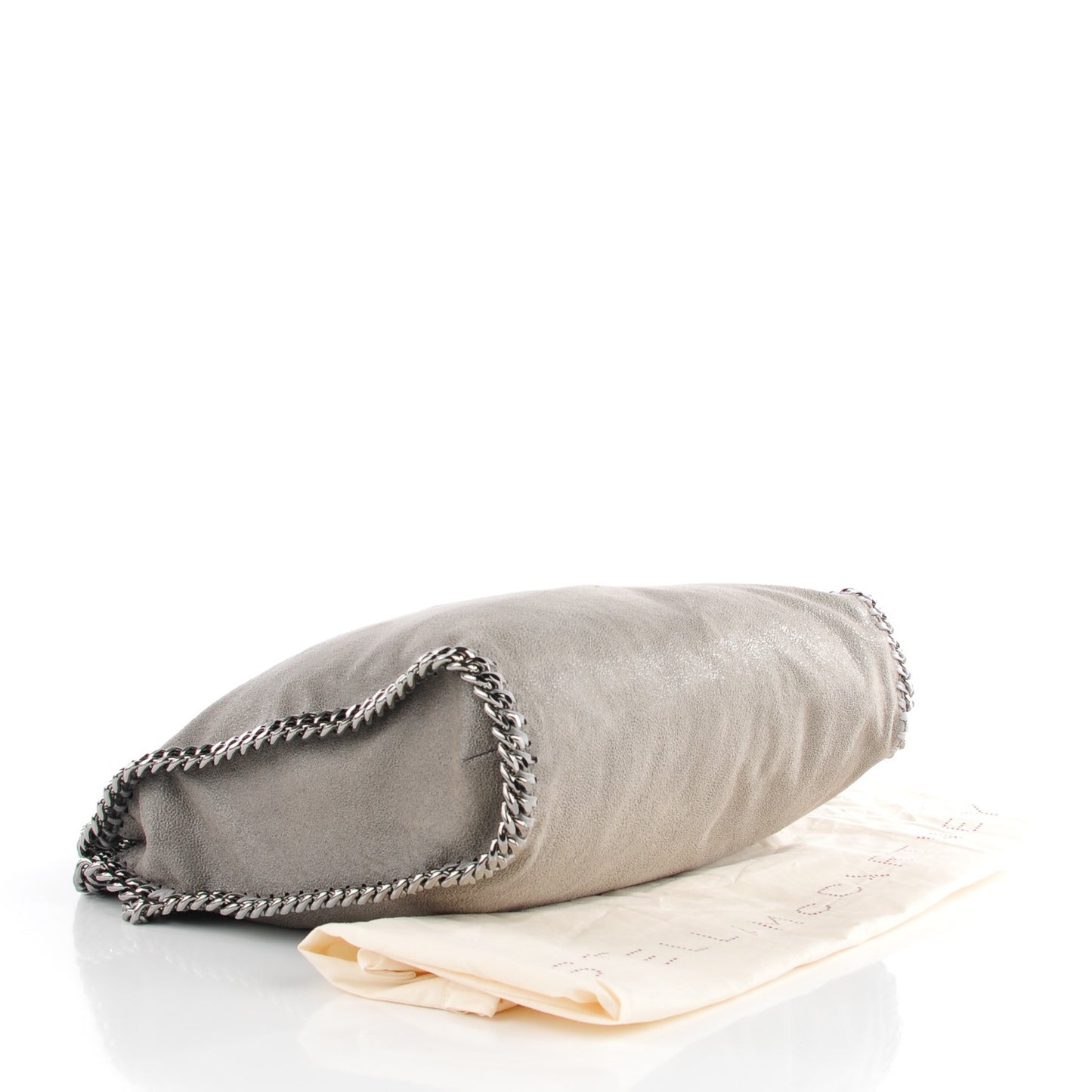 Shaggy Deer Falabella Fold Over Tote Grey