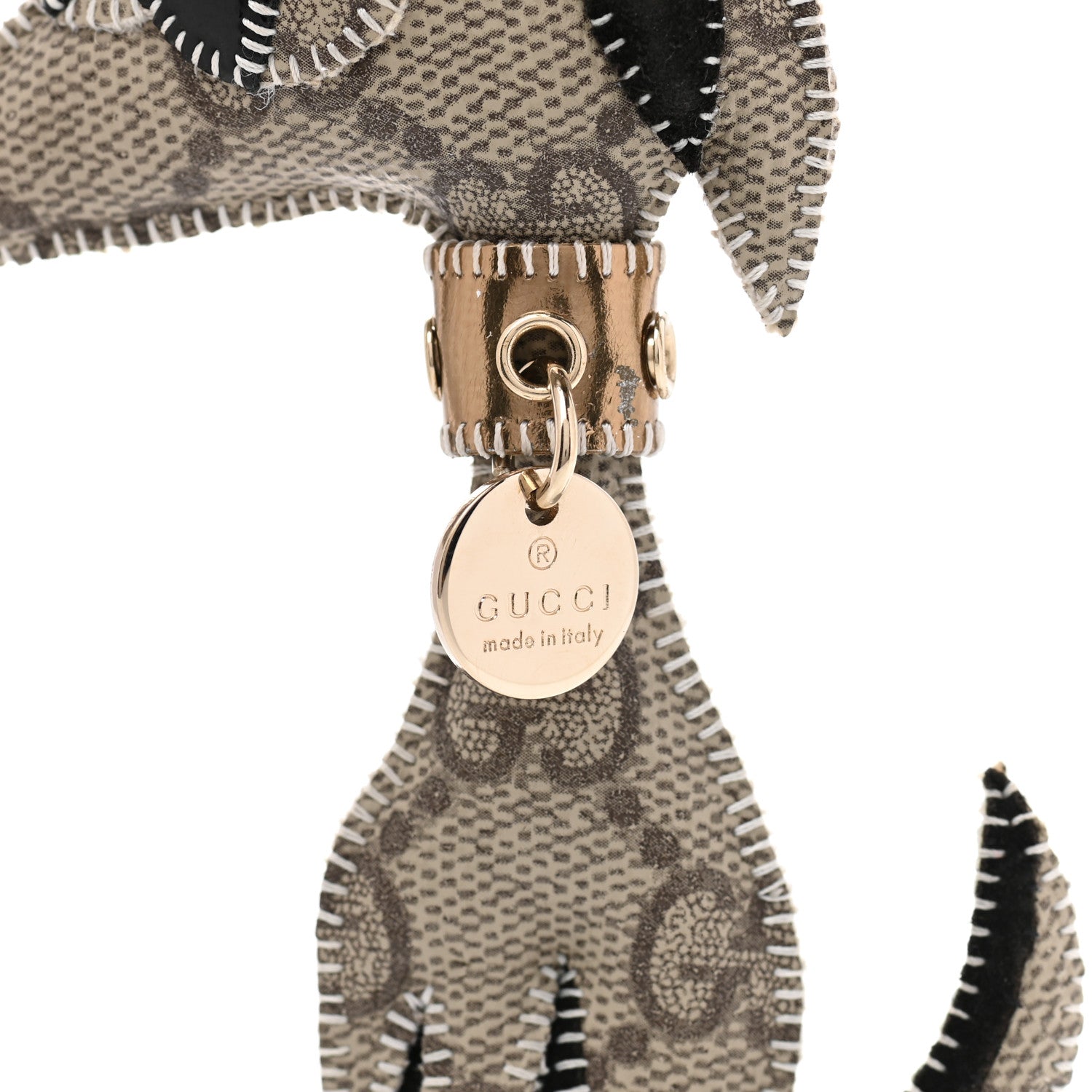 Gucci GG Supreme Monogram Dog Key Charm 3 of 3