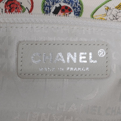 Chanel Canvas Coco Hearts East West Flap 7 of 8