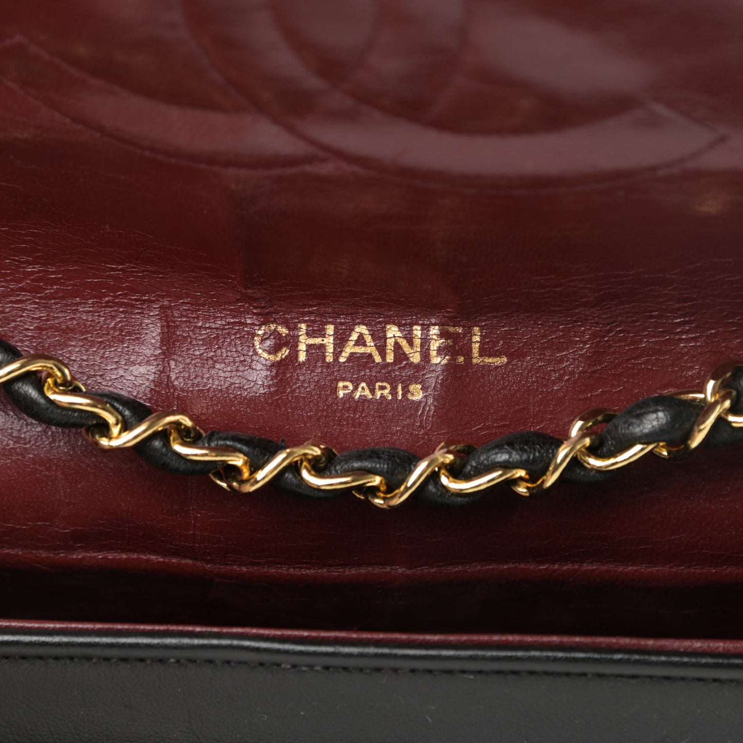 Lambskin Chevron Quilted Small Single Flap Black