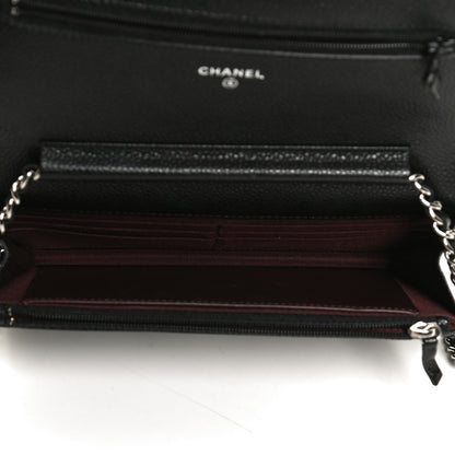 Chanel Caviar Quilted Wallet On Chain WOC Black 5 of 15