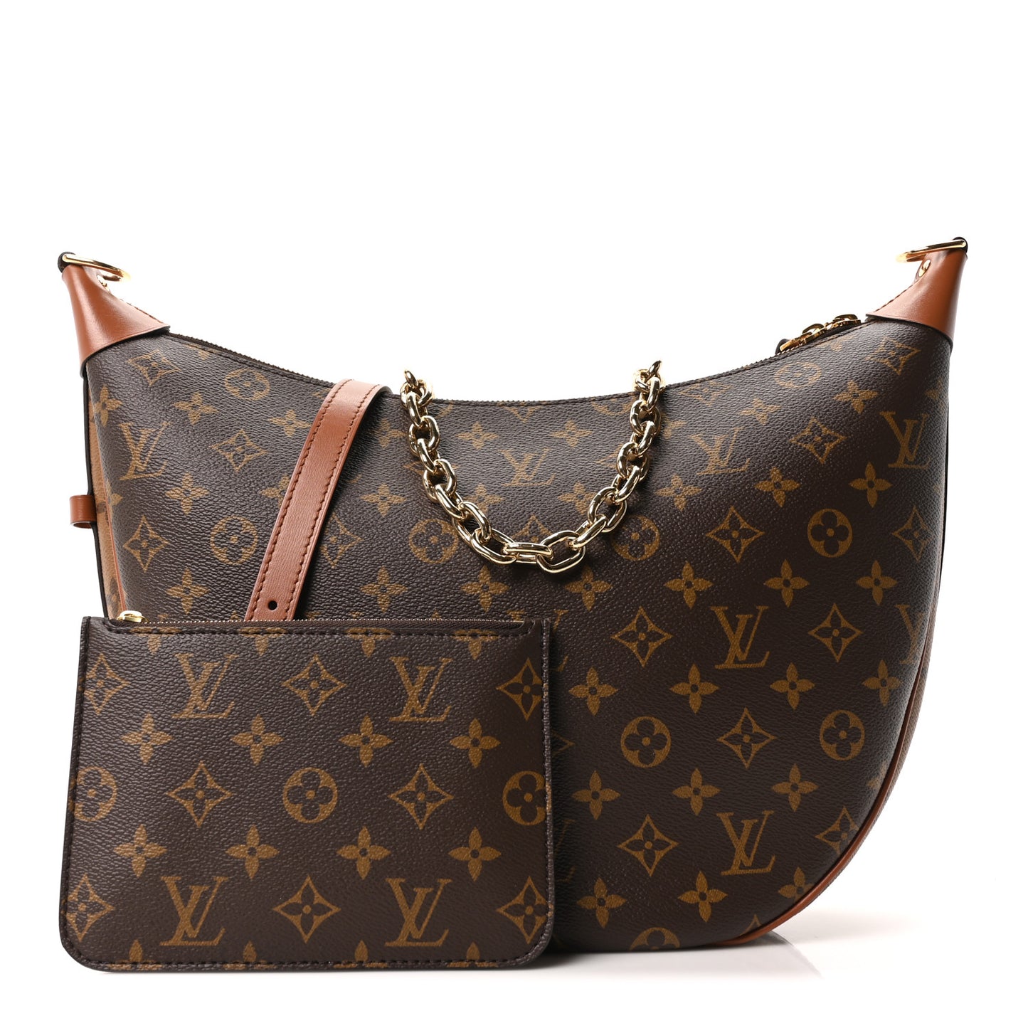 Reverse Monogram Loop Hobo