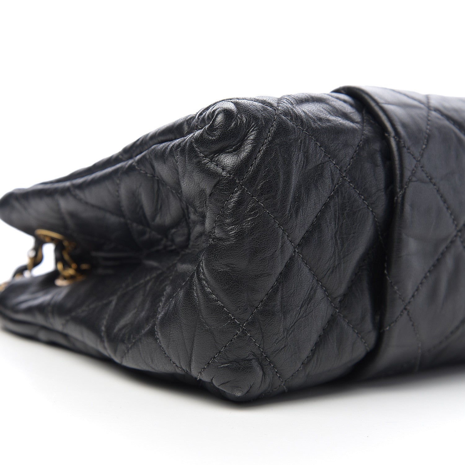Chanel Aged Calfskin Large Chic Quilt Flap Black 7 of 9
