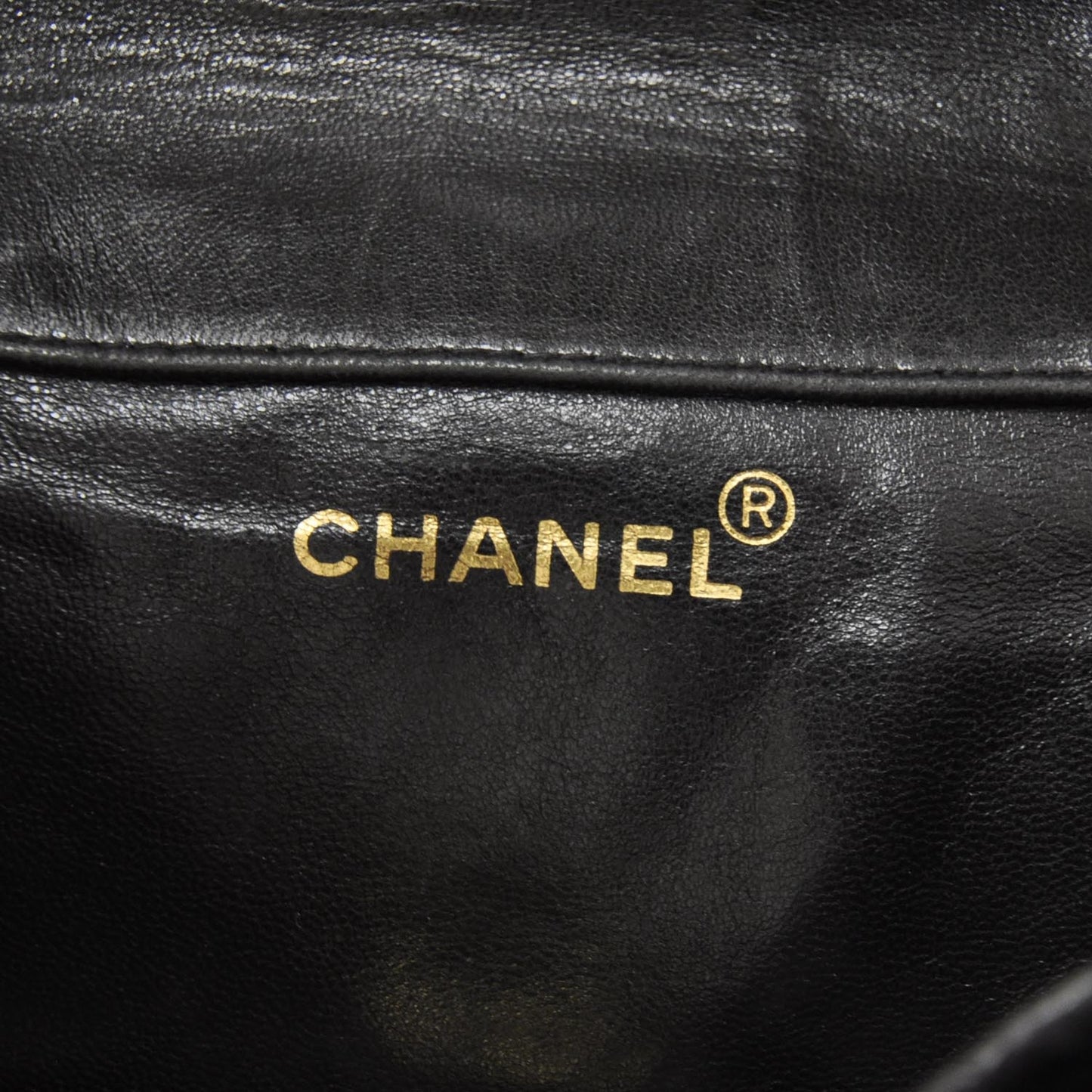 Lambskin Quilted Chain Backpack Dark Brown