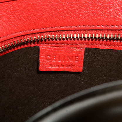 Celine Goatskin Nano Bi-Color Luggage Red 6 of 9