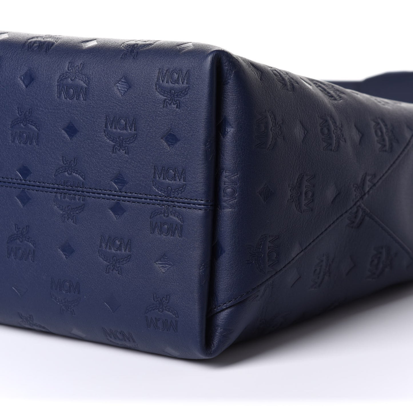 Calfskin Ottomar Monogram Large Klara Hobo Navy Blue