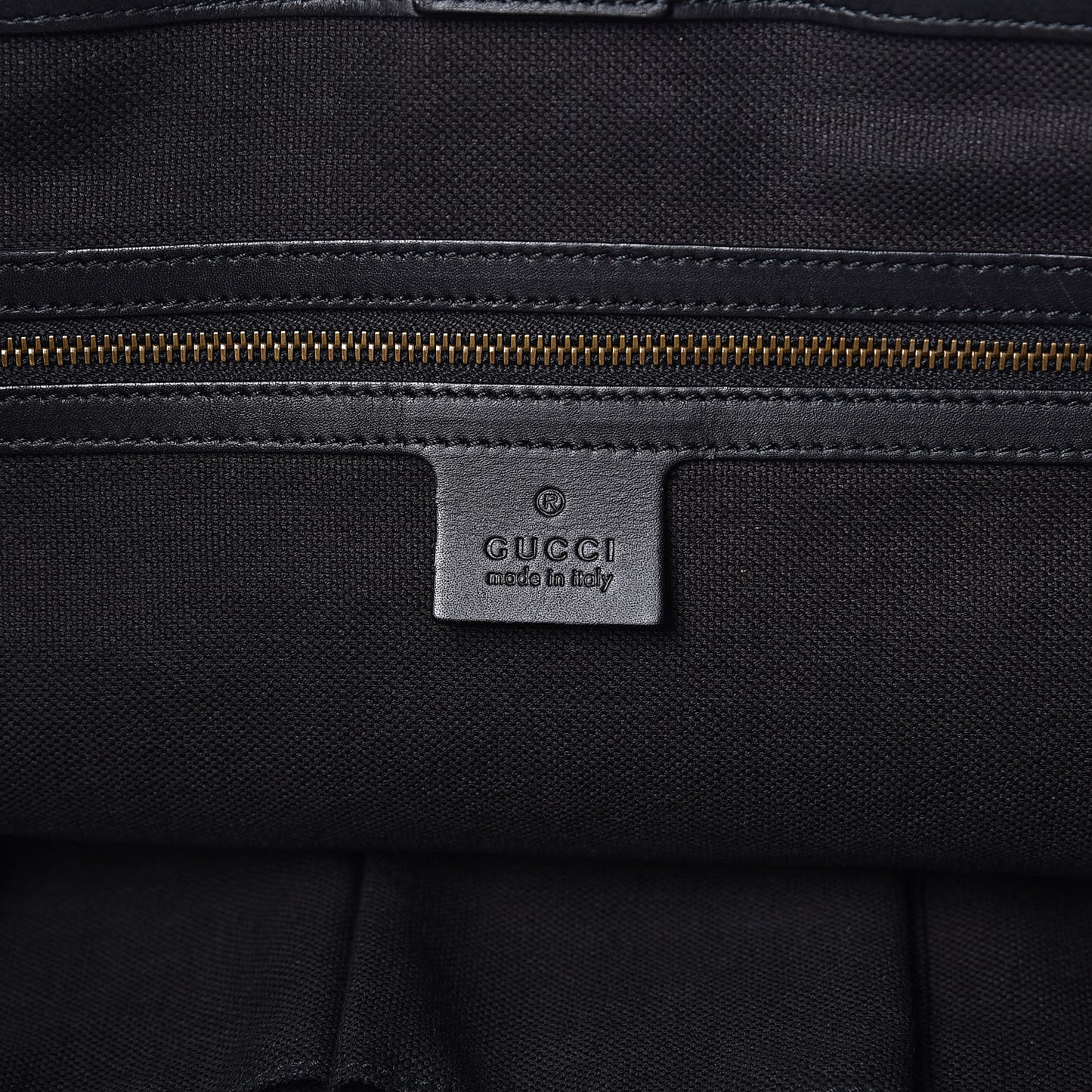 Nubuck Brocade Medium Soft Stirrup Tote Black