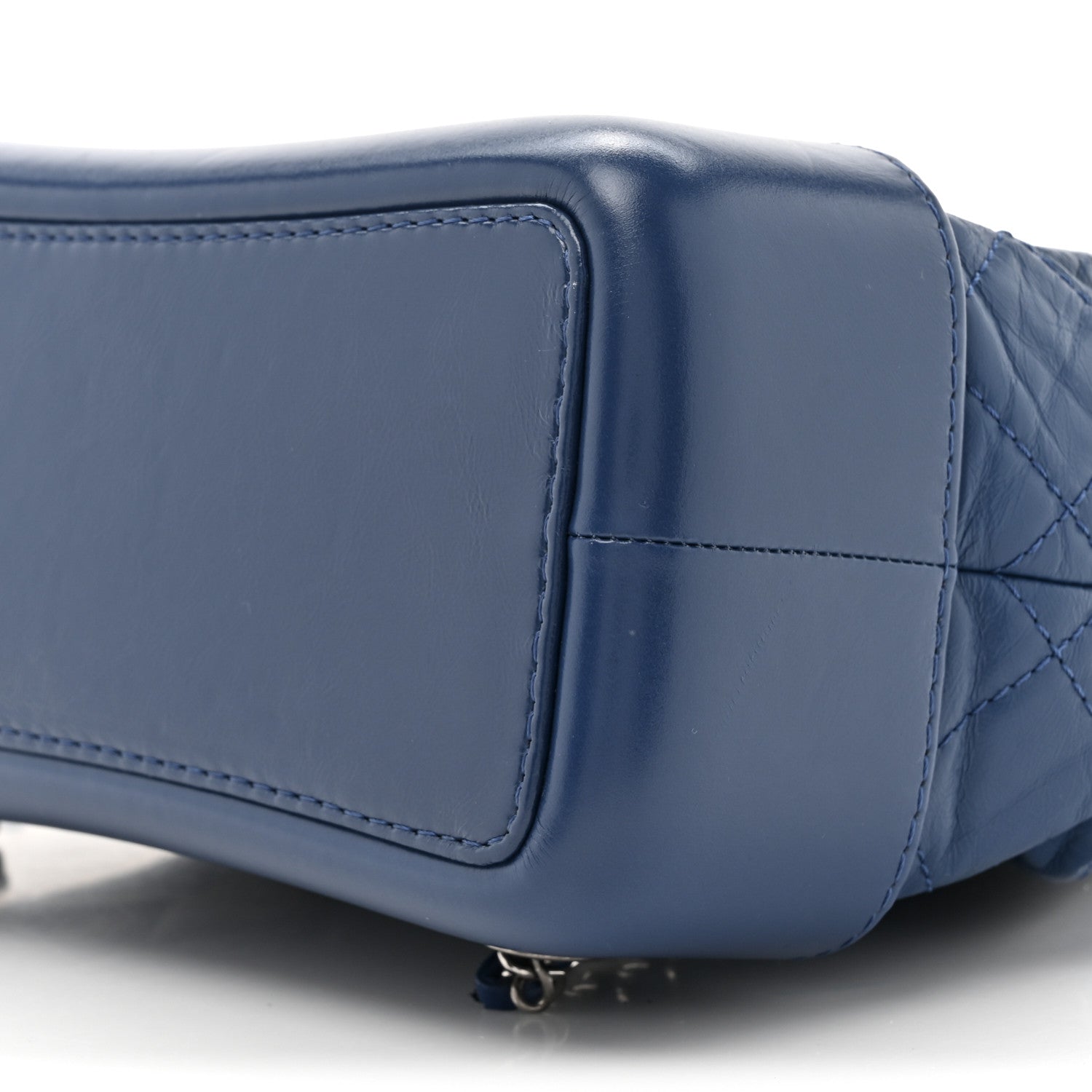 Chanel Aged Calfskin Quilted Small Gabrielle Backpack Navy 9 of 12