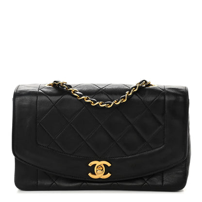 Chanel Lambskin Quilted Small Single Flap Black 1 of 8