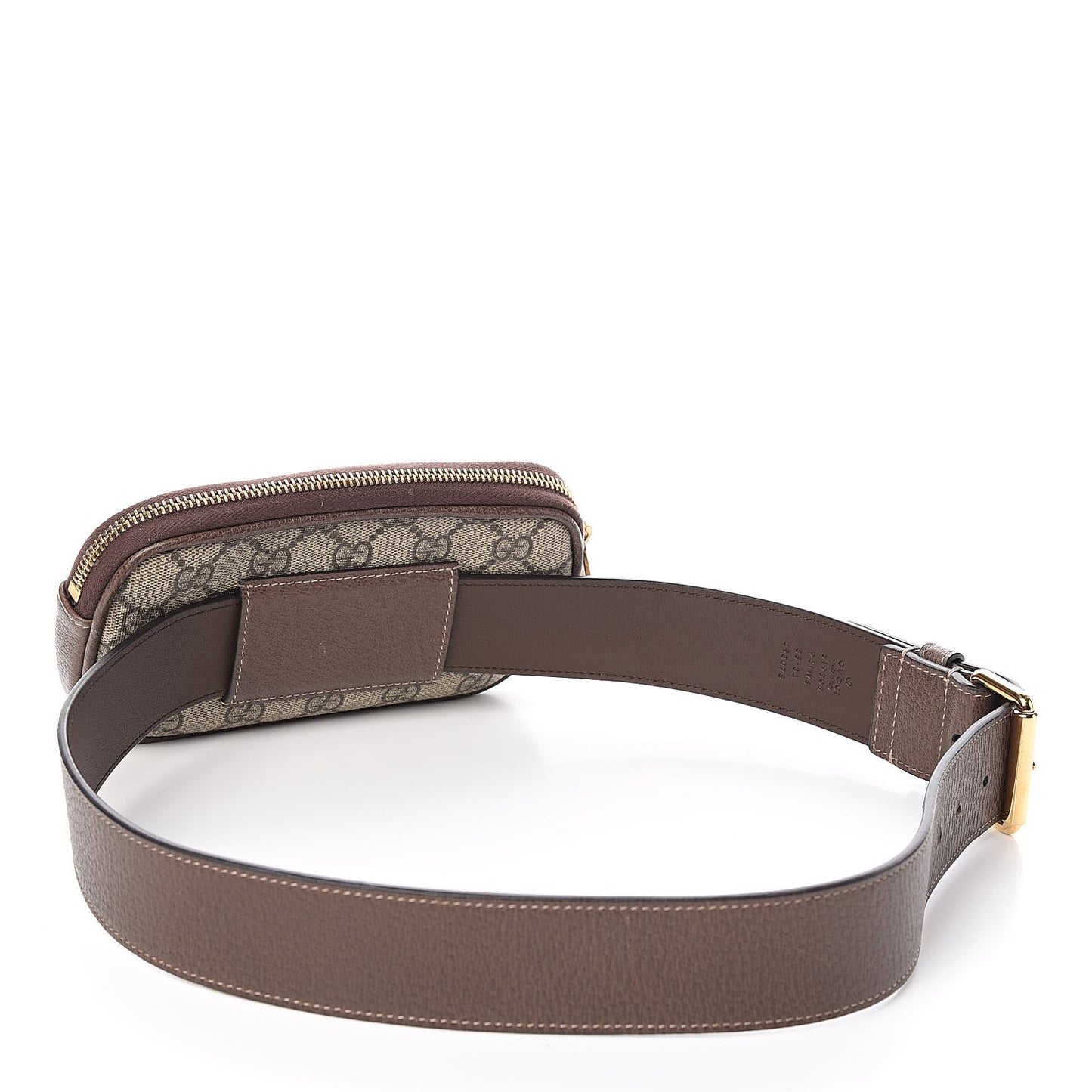 GG Supreme Monogram Ophidia Belted iPhone Case 85 34 Dark Brown