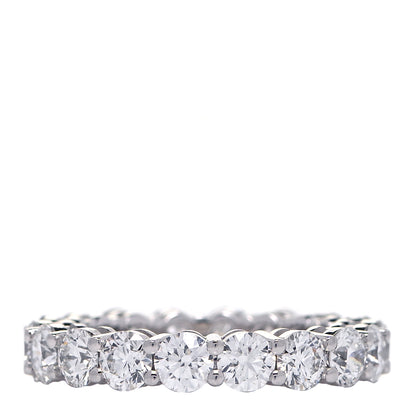 Tiffany Platinum Diamond 3mm Embrace Eternity Band Ring 48 4.5 3 of 5