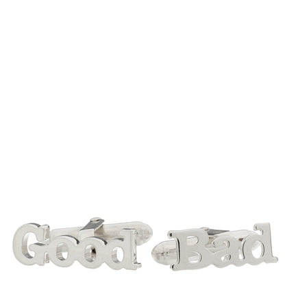 Tiffany Sterling Silver Good Bad Cufflinks 1 of 5