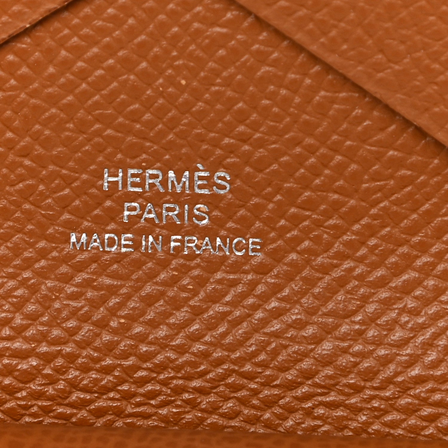 Hermes Epsom Calvi Duo Card Case Gold 9 of 11