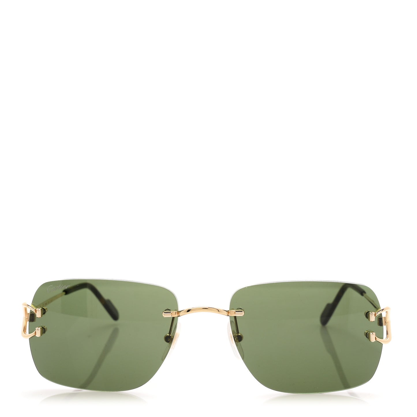 Metal Classic C De Cartier Sunglasses CT0330S Gold Green