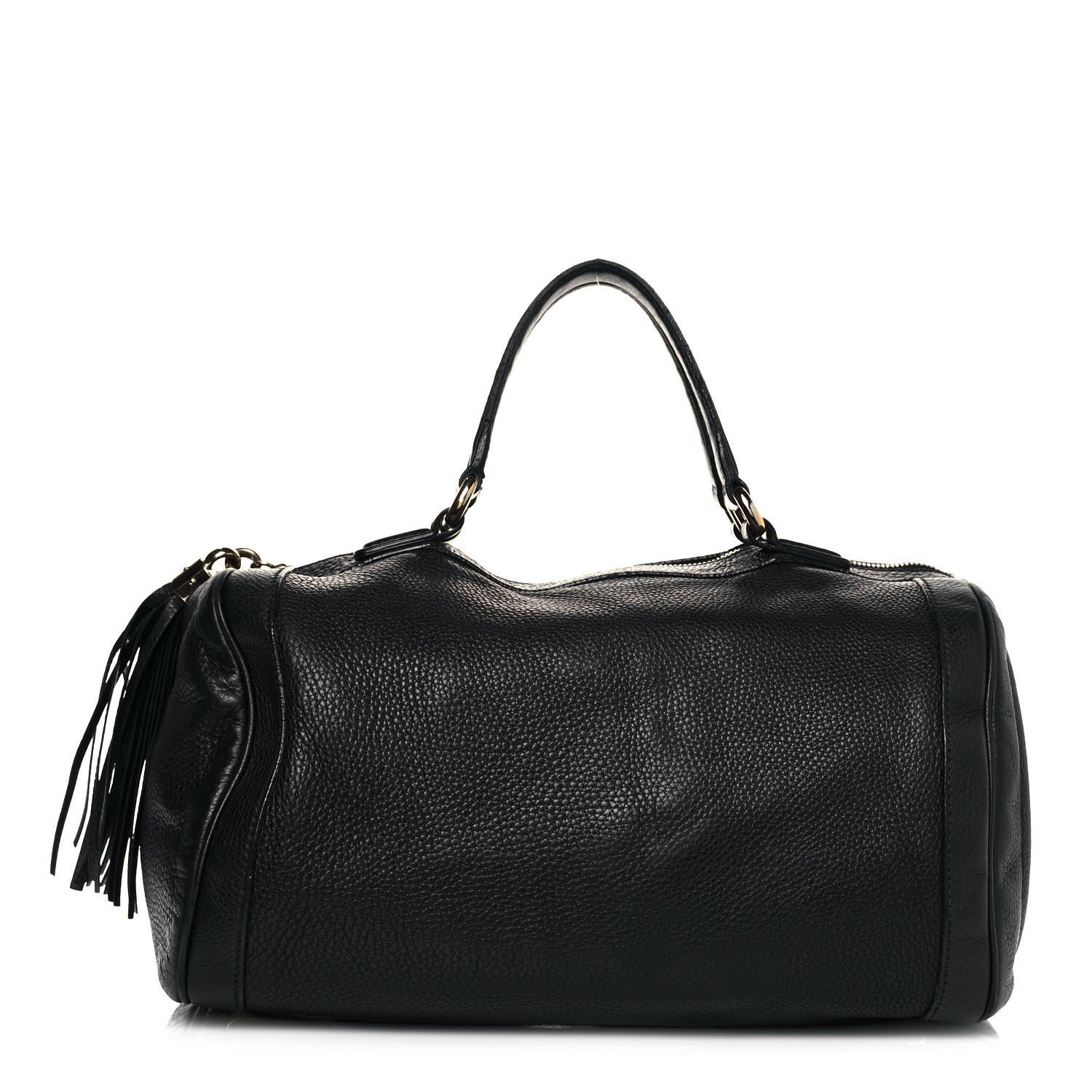 Gucci Pebbled Calfskin Medium Soho Boston Black 1 of 17