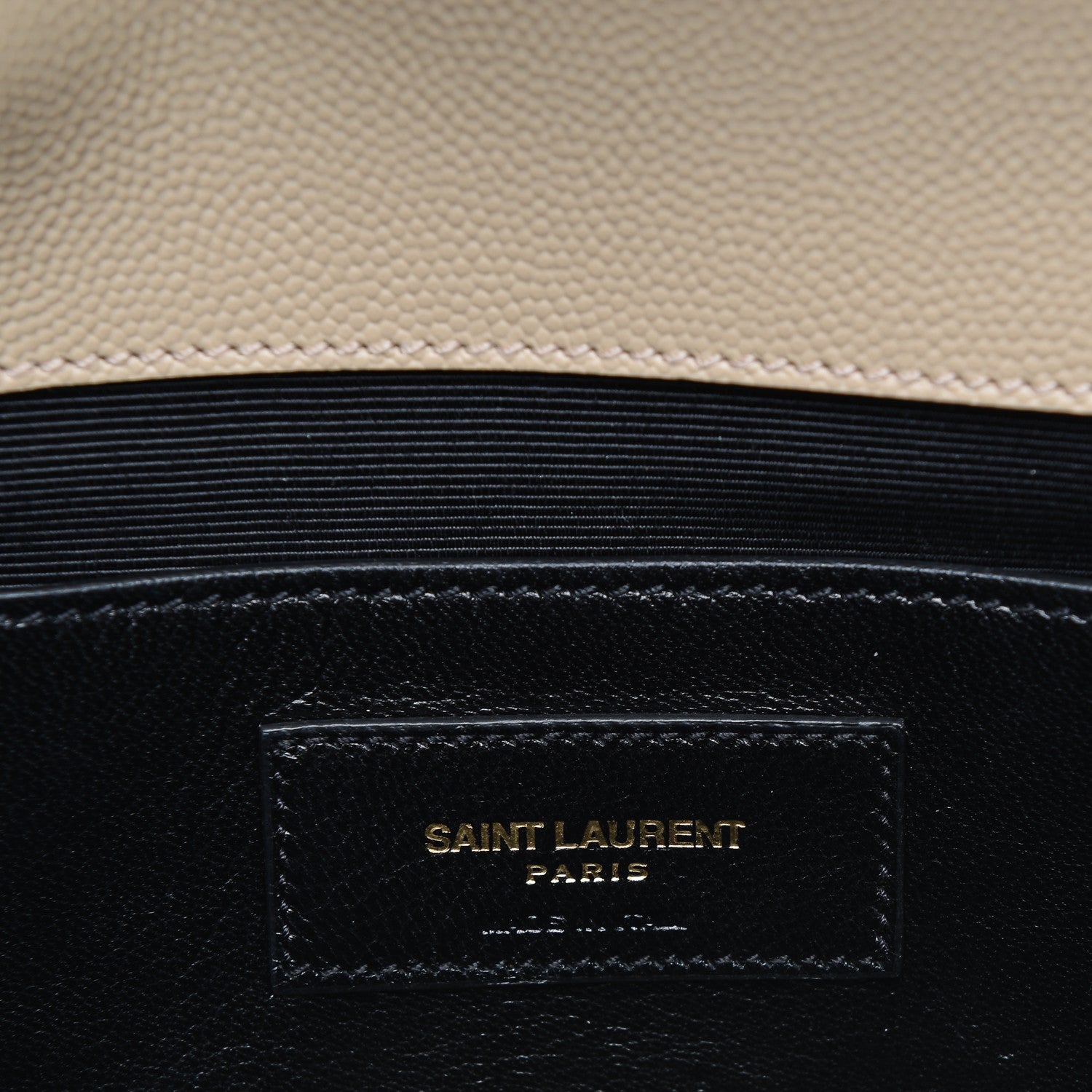 Saint Laurent Grain De Poudre Classic Monogram Clutch Nude 6 of 8