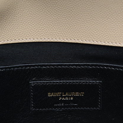 Saint Laurent Grain De Poudre Classic Monogram Clutch Nude 6 of 8