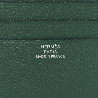 Hermes Evercolor H Sellier Card Holder Vert Moyen Vert Cypress 6 of 6