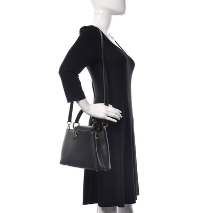 Louis Vuitton Taurillon Capucines BB Black 3 of 9
