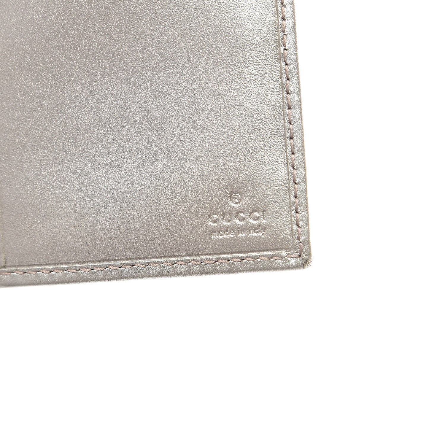 Gucci Imprime Monogram GG Pierce Chain Clutch Wallet Silver 6 of 8