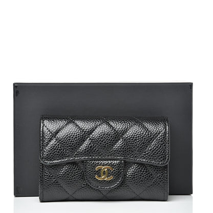 Chanel Caviar Quilted Flap Card Holder Black 8 of 8